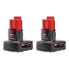 Milwaukee Tool M12 REDLITHIUM XC High Capacity 6.0AH BATTERY 2PK