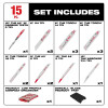 Milwaukee Tool Milwaukee 15PC SAWZALL Blade PACKOUT Kit