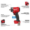 Milwaukee Tool M18 FUEL 1/2 Inch Controlled Torque Compact Impact Wrench w/ TORQUE-SENSE, Pin Detent