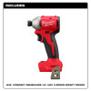 Milwaukee Tool M18 Compact Brushless 1/4 Inch Hex 3-Speed Impact Driver