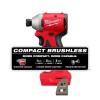 Milwaukee Tool M18 Compact Brushless 1/4 Inch Hex 3-Speed Impact Driver