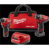 Milwaukee Tool M12 FUEL 2-Tool Combo Kit: 1/2" Drill Driver and 1/4" Hex Impact Driver
