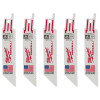 Milwaukee Tool 4" 10 TPI SAWZALL Blades (5 Pk)