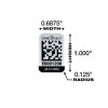 Milwaukee Tool ONE-KEY Asset ID Tag - Sm. Metal Surface
