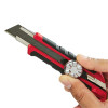 Milwaukee Tool 18mm Snap Off Knife with Metal Lock and Precision Cut Blade