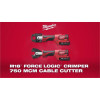 Milwaukee Tool M18FORCE LOGIC 6T Utility Crimper Kit with Kearney Grooves