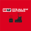Milwaukee Tool M12 Cordless LITHIUM-ION 3-Tool Combo Kit