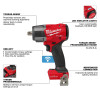 Milwaukee Tool M18 FUEL 1/2 Inch Controlled Mid-Torque Impact Wrench w/ TORQUE-SENSE, Pin Detent