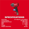 Milwaukee Tool M18 FUEL 1/2 Inch Controlled Mid-Torque Impact Wrench w/ TORQUE-SENSE, Pin Detent