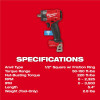 Milwaukee Tool M18 FUEL 1/2 Inch Controlled Torque Compact Impact Wrench w/ TORQUE-SENSE