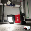 Milwaukee Tool M18 18-Volt Lithium-Ion Cordless 4500 Lumens ROVER Dual Power Triple-Panel Flood & Area Light