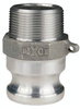 1-1/2" Aluminum Type F Cam & Groove Adapter x Male NPT