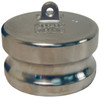 2" Stainless Steel Cam & Groove Type DP Dust Plug