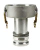 4" Male Aluminum Cam & Groove Adapter x 3" Female NPT Fitting