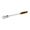 GearWrench 3/8 Inch Drive 90-Tooth Dual Material Locking Flex Head Teardrop Ratchet 13 Inch