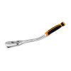 GearWrench 3/8 Inch Drive 90-Tooth Dual Material Offset Flex Head Teardrop Ratchet 12-1/4 Inch