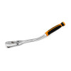 GearWrench 3/8 Inch Drive 90-Tooth Dual Material Offset Flex Head Teardrop Ratchet 12-1/4 Inch