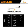 GearWrench 13 Piece 72-Tooth 12 Point Reversible Ratcheting Combination SAE Wrench Set