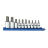 GearWrench 10 Piece 3/8 Inch & 1/2 Inch Drive Hex Bit Metric Socket Set