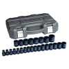 GearWrench 25 Piece 1/2 Inch Drive 6 Point Standard Impact Metric Socket Set
