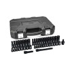 GearWrench 44 Piece 3/8 Inch Drive 6 Point Standard & Deep Impact SAE/Metric Socket Set
