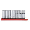GearWrench 10 Piece 1/4 Inch Drive 6 Point Deep SAE Socket Set