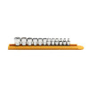 GearWrench 12 Piece 1/4 Inch Drive 6 Point Stubby Socket Set Metric