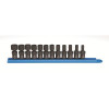 GearWrench 12 Piece 1/4 Inch Drive 6 Point Standard Universal Impact Metric Socket Set
