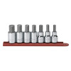 GearWrench 7 Piece 1/2 Inch Drive Hex Bit SAE Socket Set