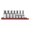 GearWrench 7 Piece 1/2 Inch Drive Hex Bit SAE Socket Set