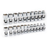 GearWrench 22 Piece 1/4 Inch and 3/8 Inch Drive 6 Point Metric Flex Socket Set
