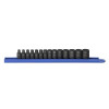 GearWrench 14 Piece 1/4 Inch Drive 6 Point Standard Impact Metric Socket Set