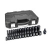GearWrench 29 Piece 3/8 Inch Drive 6 Point Standard & Deep Impact Metric Socket Set