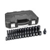 GearWrench 29 Piece 3/8 Inch Drive 6 Point Standard & Deep Impact Metric Socket Set