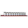 GearWrench 11 Piece 1/2 Inch Drive 12 Point Standard SAE Socket Set