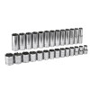 GearWrench 27 Piece 1/2 Inch Drive 6 Point Standard & Deep SAE Socket Set