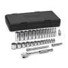 GearWrench 30 Piece 3/8 Inch Drive 12 Point Standard & Deep SAE Mechanics Tool Set