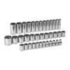 GearWrench 37 Piece 1/2 Inch Drive 12 Point Standard & Deep Metric Socket Set