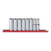 GearWrench 8 Piece 1/2 Inch Drive 6 Point Deep SAE Socket Set