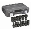 GearWrench 13 Piece 1/2 Inch Drive 6 Point Standard Universal Impact SAE Socket Set