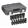 GearWrench 13 Piece 1/2 Inch Drive 6 Point Standard Universal Impact SAE Socket Set