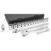 GearWrench 19 Piece 1/2 Inch Drive 12 Point Standard SAE Mechanics Tool Set