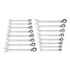 GearWrench 16 Piece 90-Tooth 12 Point Metric Reversible Ratcheting Wrench Set