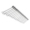 GearWrench 16 Piece 90-Tooth 12 Point Metric Reversible Ratcheting Wrench Set