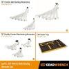 GearWrench 28 Piece 72-Tooth 12 Point Metric Standard & Stubby Combination Ratcheting Wrench Set with Foam Storage Tray
