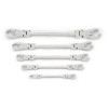 GearWrench 5 Piece Ratcheting Flex Head Flare Nut SAE Wrench Set