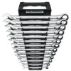 GearWrench 13 Piece 72-Tooth 12 Point XL Ratcheting Combination SAE Wrench Set