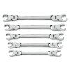 GearWrench 5 Piece Flex Head Flare Nut SAE Wrench Set