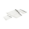 GearWrench 21 Piece 72-Tooth 12 Point SAE Standard & Stubby Combination Ratcheting Wrench Set with Foam Storage Tray