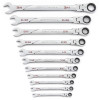 GearWrench 11 Piece 120XP Universal Spline XL Flex Head Ratcheting Combination SAE Wrench Set